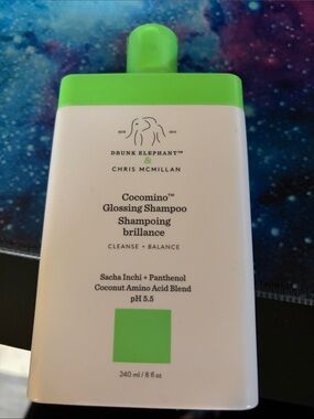 Drunk Elephant Cocomino Glossing Shampoo - Bright Green & White
